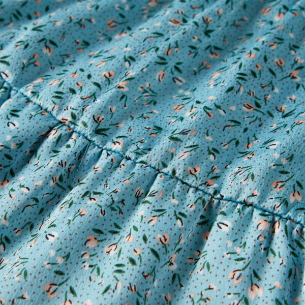 Vestido de manga comprida para criança azul 104 - Image 6