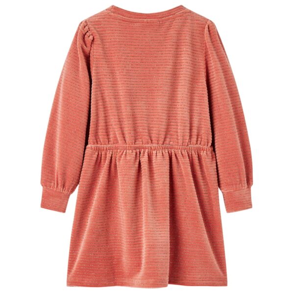 Vestido de manga comprida p/ criança rosa-médio 140 - Image 2