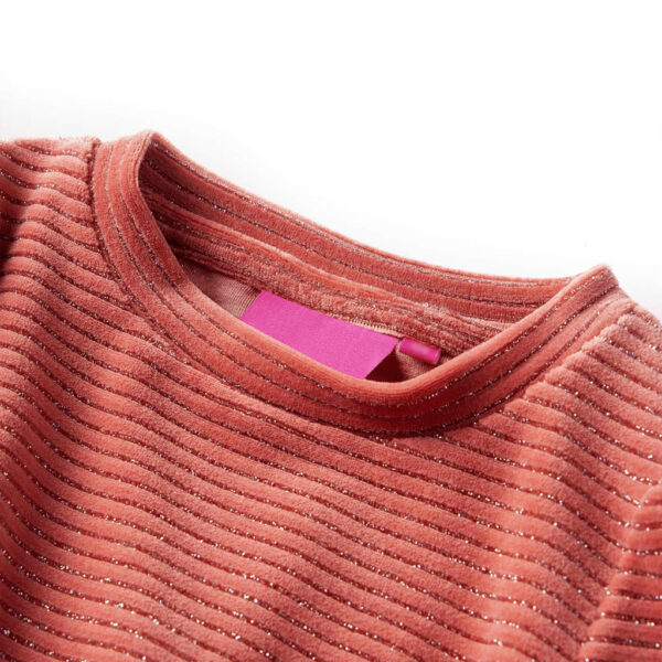 Vestido de manga comprida p/ criança rosa-médio 140 - Image 3
