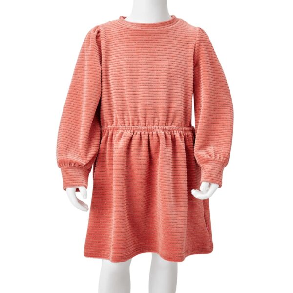 Vestido de manga comprida p/ criança rosa-médio 140 - Image 8