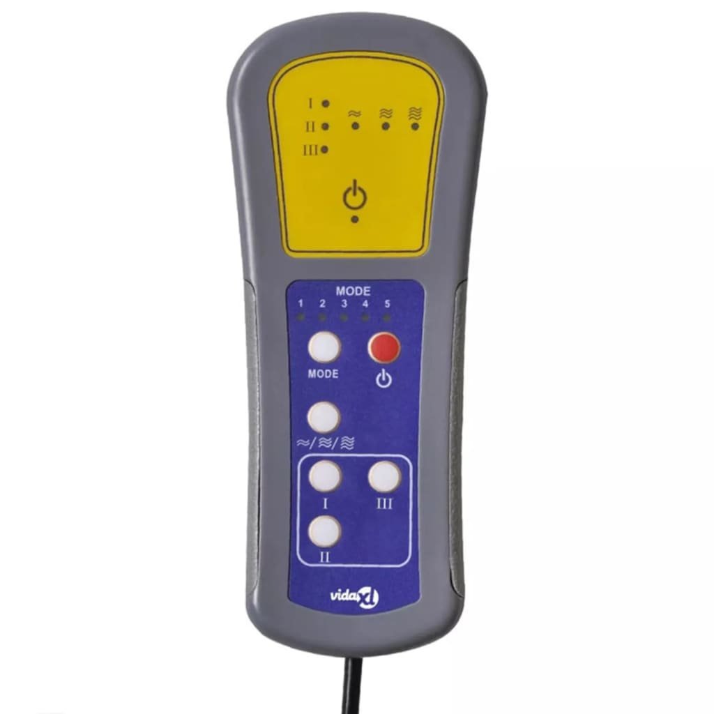 Cadeira de massagens reclinável c/ apoio de pés tecido azul - Image 8