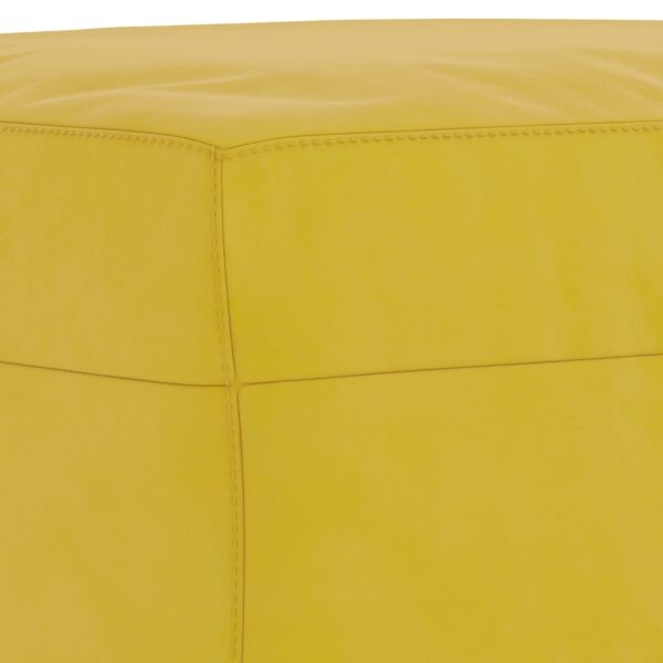 3 pcs conjunto de sofás com almofadões veludo amarelo - Image 6