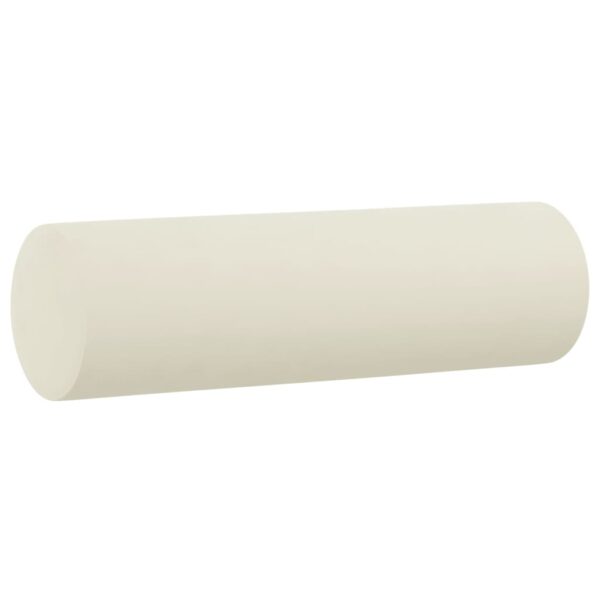 2 pcs conjunto de sofás com almofadas veludo cor creme - Image 4