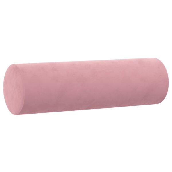 3 pcs conjunto de sofás com almofadas veludo rosa - Image 6