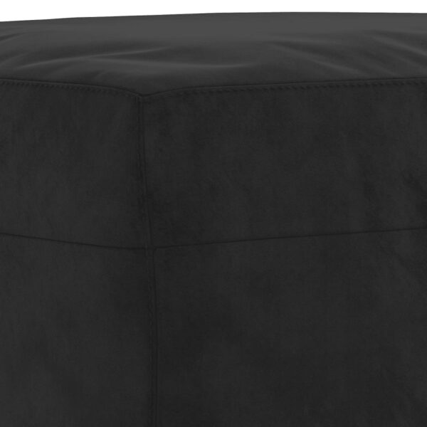3 pcs conjunto de sofás com almofadas veludo preto - Image 7