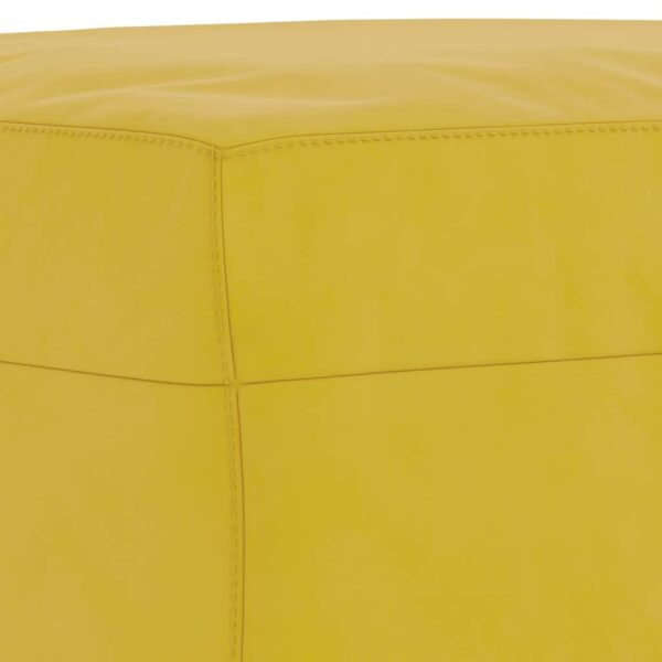 3 pcs conjunto de sofás com almofadas veludo amarelo - Image 7
