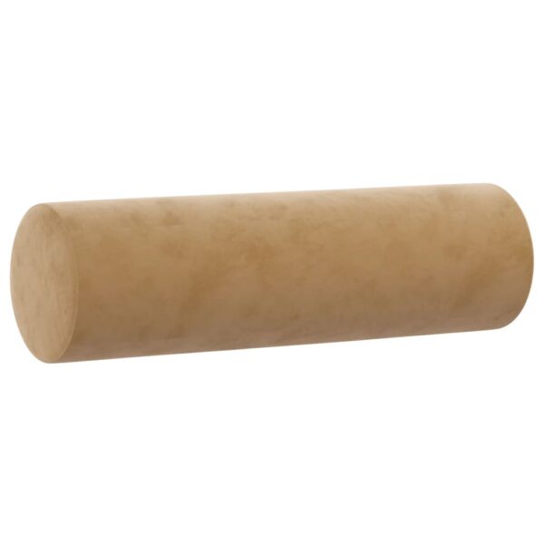 3 pcs conjunto de sofás com almofadas veludo castanho - Image 5