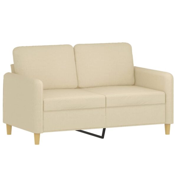 3 pcs conjunto de sofás com almofadões tecido cor creme - Image 3