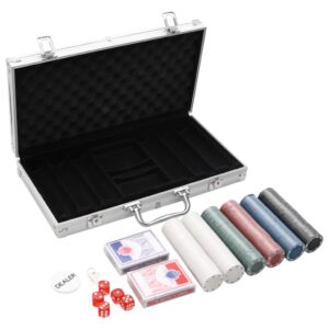 Conjunto de fichas de póquer 300 pcs 4 g