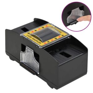Baralhador de cartas automático para 2 baralhos preto