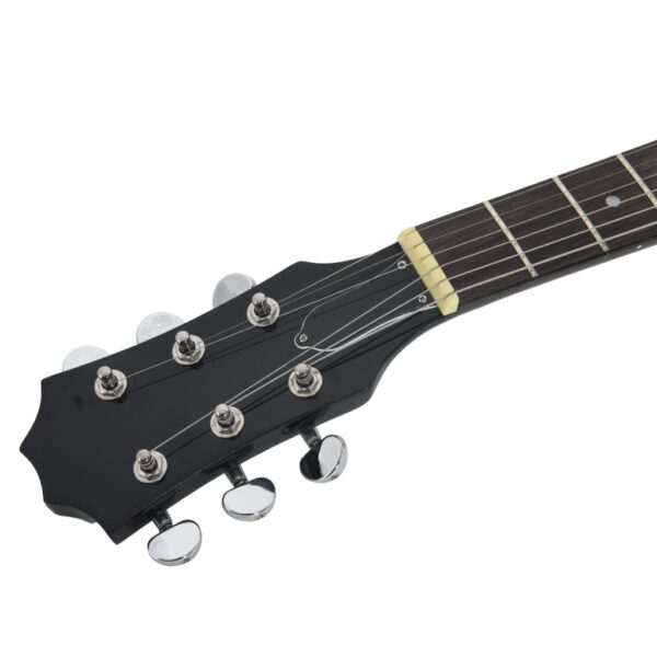 Guitarra elétrica p/ iniciantes com saco 4/4 39" castanho/preto - Image 8