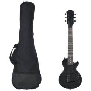 Guitarra elétrica para crianças com saco 3/4 30" preto
