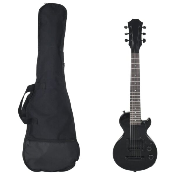 Guitarra elétrica para crianças com saco 3/4 30" preto