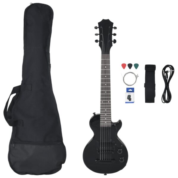 Guitarra elétrica para crianças com saco 3/4 30" preto - Image 2