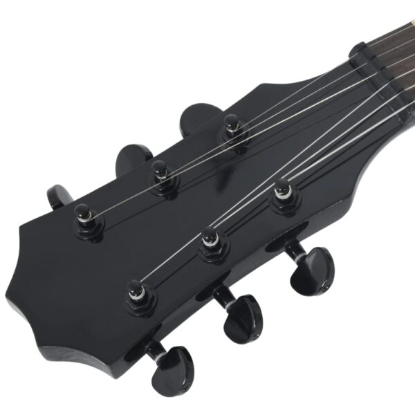 Guitarra elétrica para crianças com saco 3/4 30" preto - Image 8