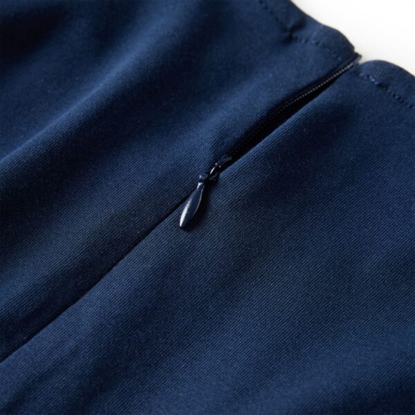 Vestido de manga comprida para criança azul-marinho 140 - Image 6