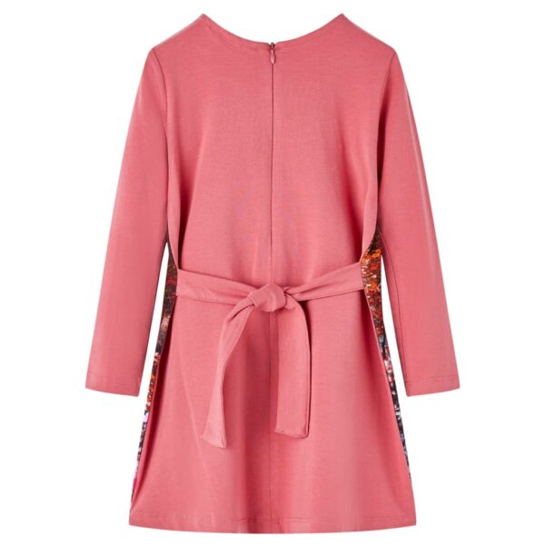 Vestido de manga comprida para criança rosa-velho 116 - Image 2