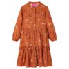 Vestido para criança cor conhaque 140