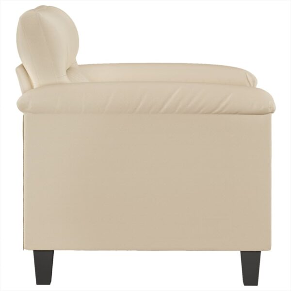 Poltrona 60 cm tecido de microfibra cor creme - Image 3