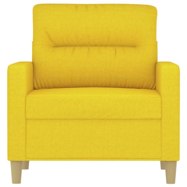 Poltrona 60 cm tecido amarelo-claro - Image 2