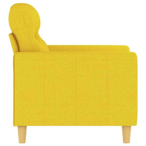 Poltrona 60 cm tecido amarelo-claro - Image 3