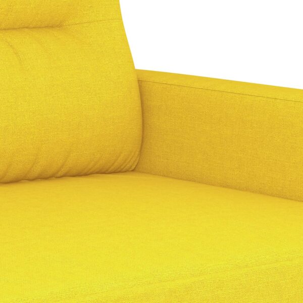 Poltrona 60 cm tecido amarelo-claro - Image 5