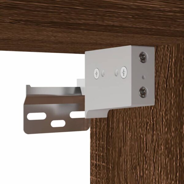 Móveis parede TV 2pcs 100x30x30 deriv.madeira carvalho castanho - Image 10