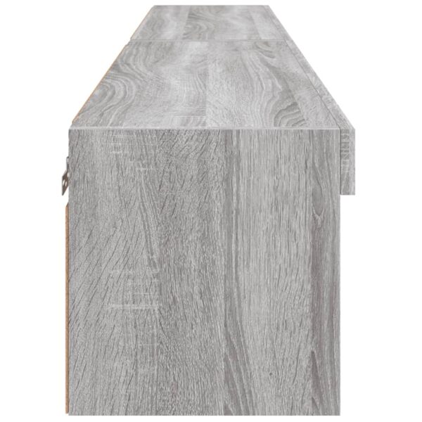 Móveis de TV com luzes LED 2 pcs 80x30x30 cm cinzento sonoma - Image 8