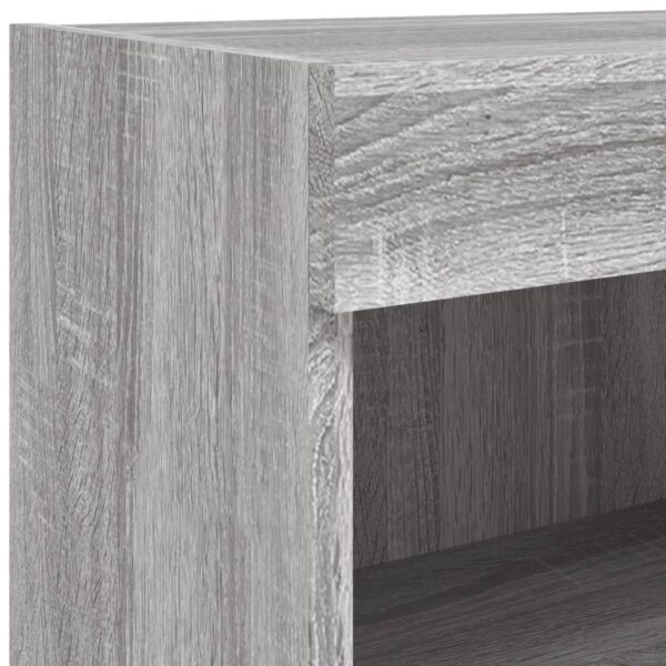 Móveis de TV com luzes LED 2 pcs 80x30x30 cm cinzento sonoma - Image 10