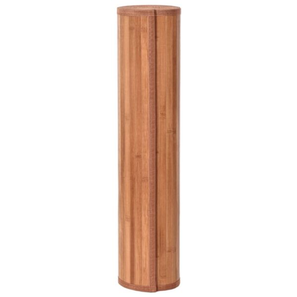 Tapete retangular 60x400 cm bambu castanho - Image 2
