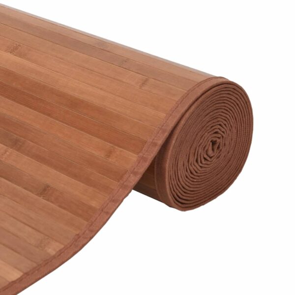 Tapete retangular 60x400 cm bambu castanho - Image 3