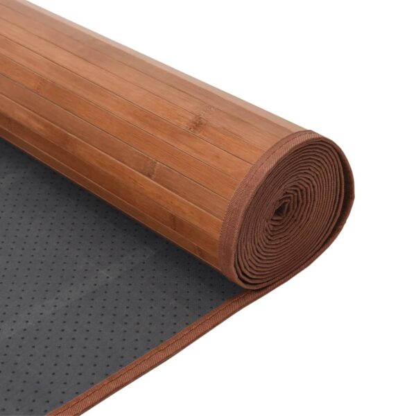 Tapete retangular 60x400 cm bambu castanho - Image 4