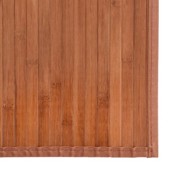Tapete retangular 60x400 cm bambu castanho - Image 5