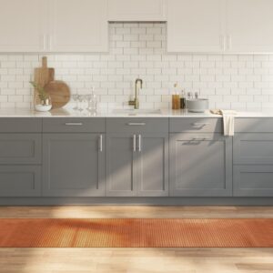 Tapete retangular 60x400 cm bambu castanho