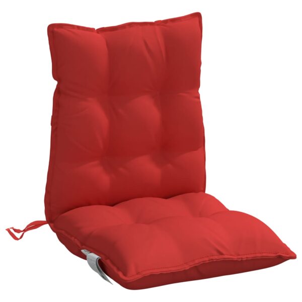 Almofadões cadeira encosto baixo 4 pcs tecido oxford vermelho - Image 4