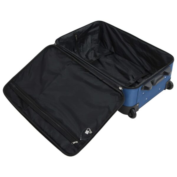 5 pcs conjunto malas de viagem tecido azul - Image 9