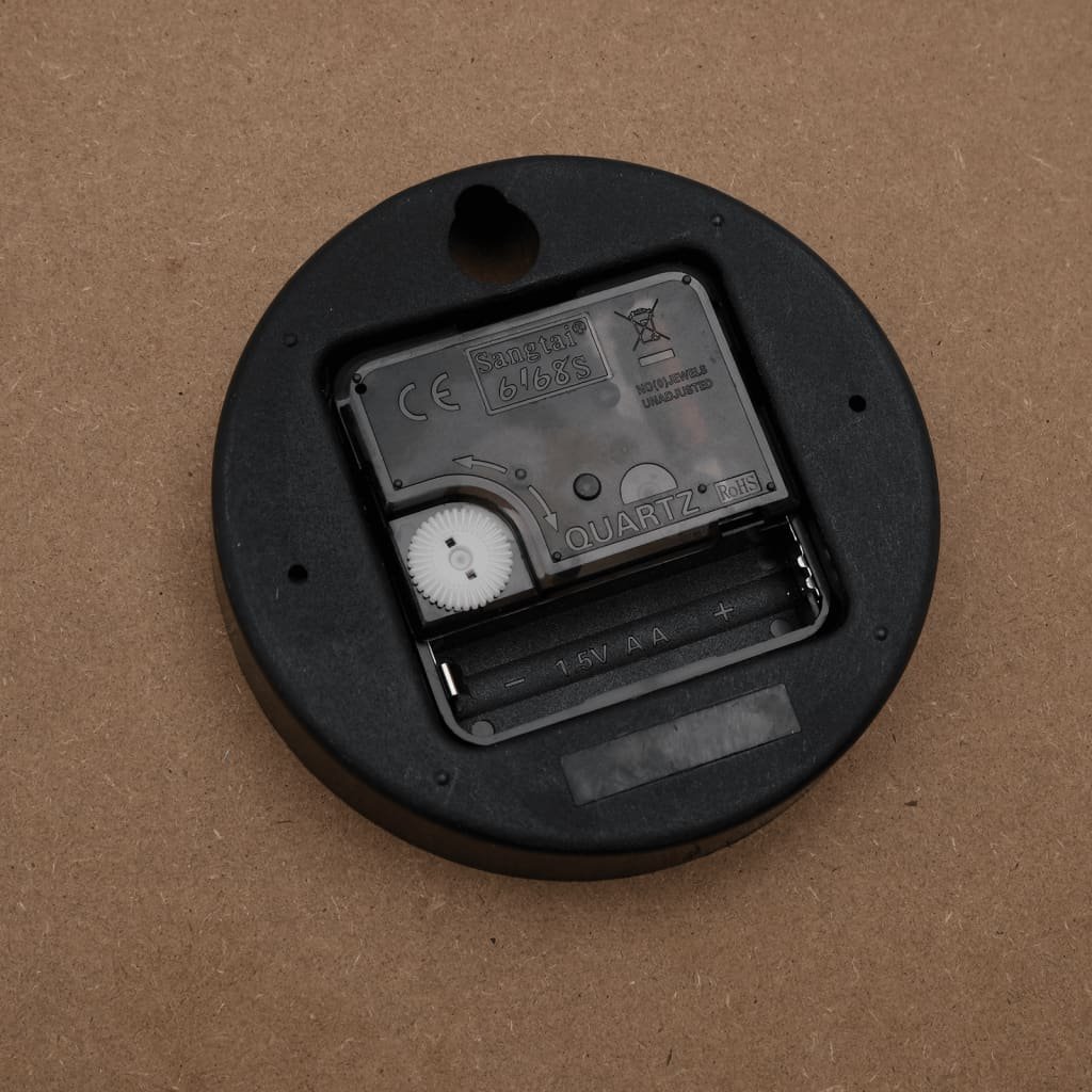 Relógio parede c/ marcações/ponteiros luminosos Ø30 cm castanho - Image 6