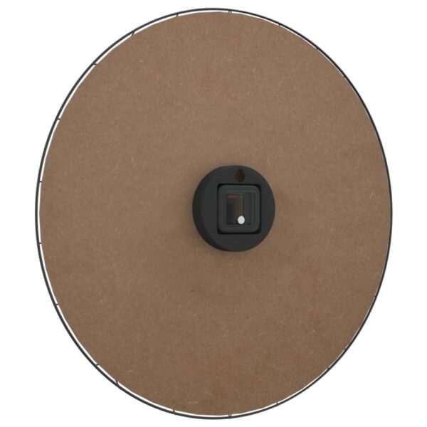 Relógio de parede Ø50 cm derivados de madeira amarelo e preto - Image 4