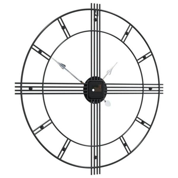 Relógio de parede Ø60 cm ferro preto - Image 4