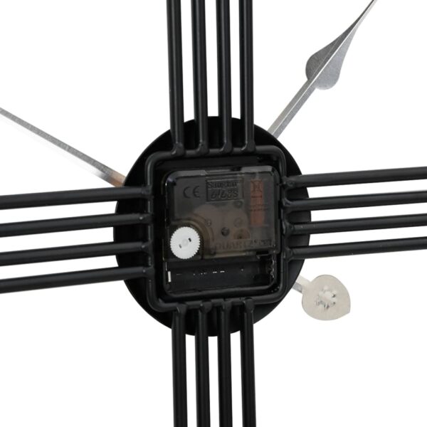 Relógio de parede Ø60 cm ferro preto - Image 5
