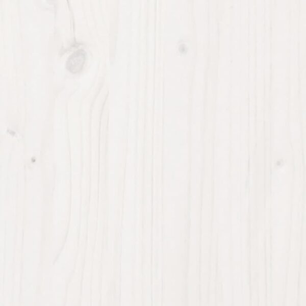 Banco com telhado 117,5x70x176,5 cm pinho maciço branco - Image 7