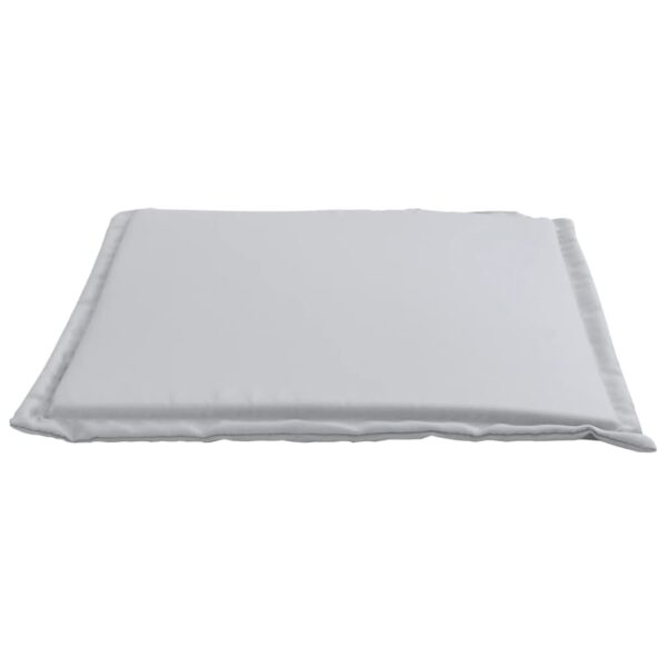 Almofadas de assento de jardim 4 pcs 45x45x2 cm cinzento-claro - Image 4