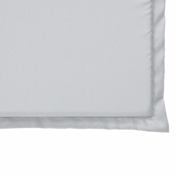 Almofadas de assento de jardim 4 pcs 45x45x2 cm cinzento-claro - Image 7