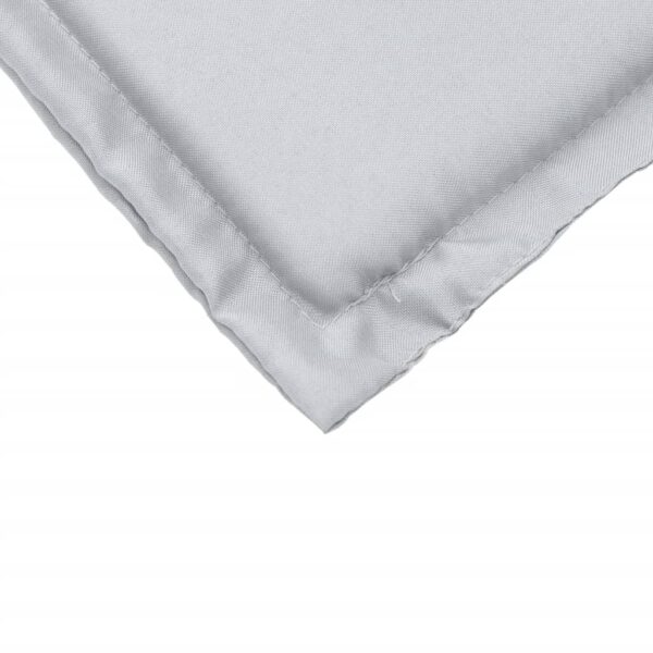 Almofadas de assento de jardim 4 pcs 45x45x2 cm cinzento-claro - Image 8