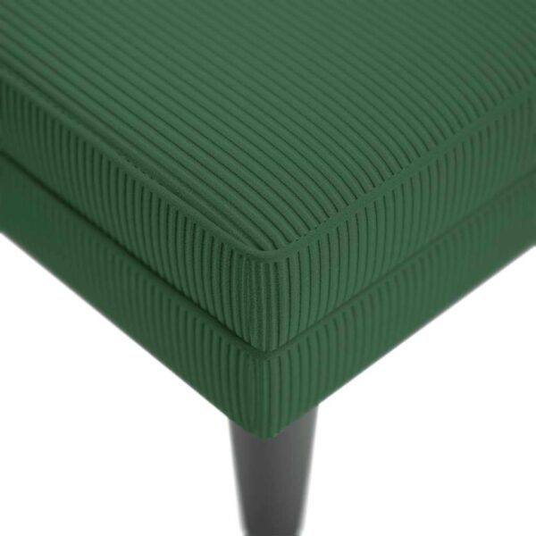 Chaise lounge com almofada tecido corduroy selva verde - Image 7