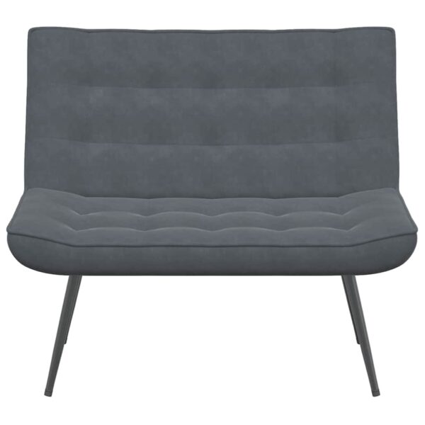 Banco 110x74x84 cm veludo cinzento-escuro - Image 3
