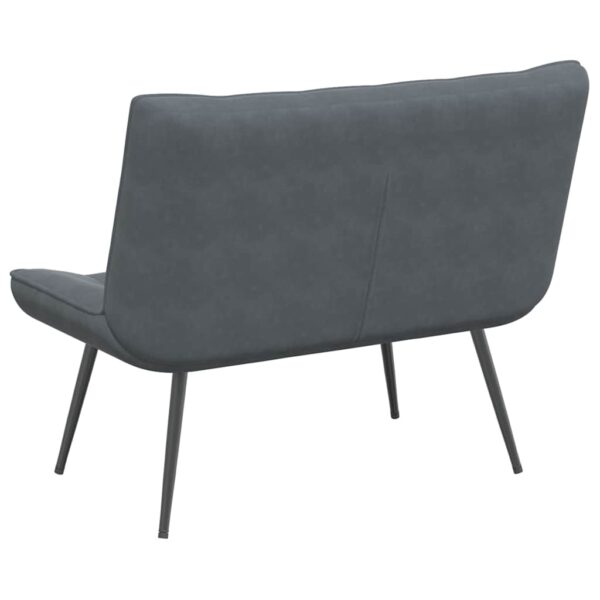 Banco 110x74x84 cm veludo cinzento-escuro - Image 5