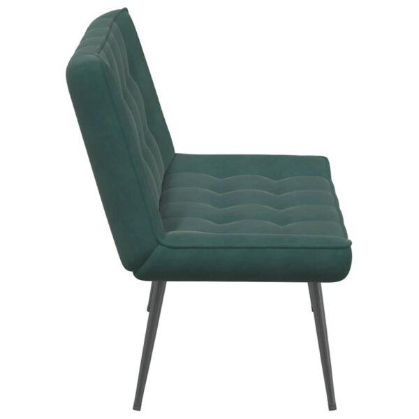 Banco 110x74x84 cm veludo verde-escuro - Image 4