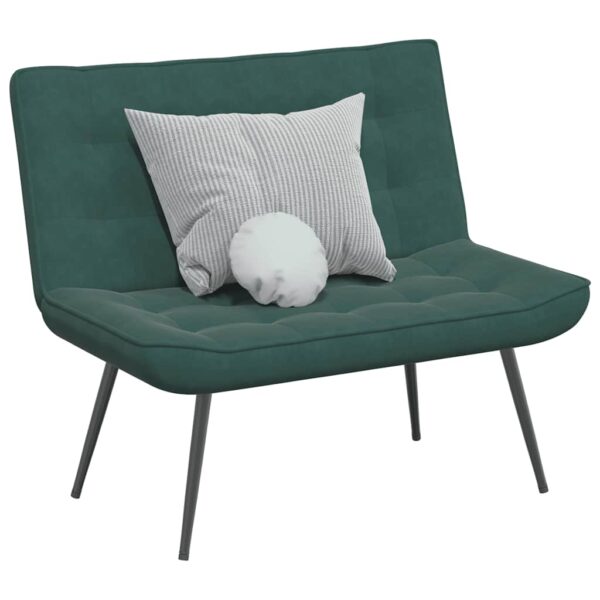 Banco 110x74x84 cm veludo verde-escuro