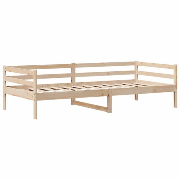 Sofá-cama com gavetas 80x200 cm madeira de pinho maciça - Image 4